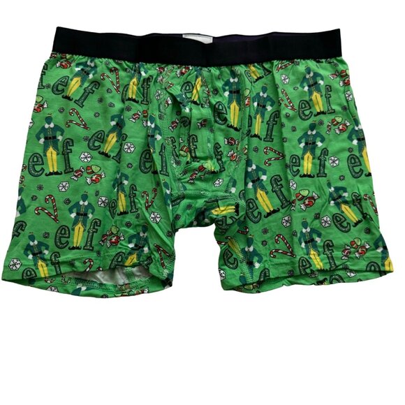 MeUndies Elf mens boxer brief w/fly size médium underwear green color soft nwot - Picture 3 of 9